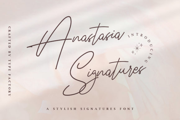 Anastasia Signature: A Graceful Script Font
