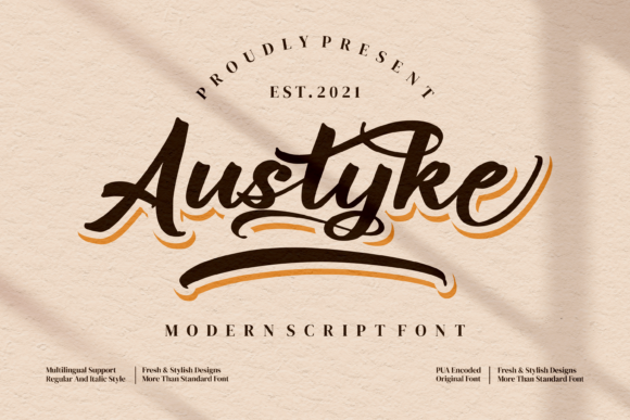 Austyke: A Bold Handwritten Font