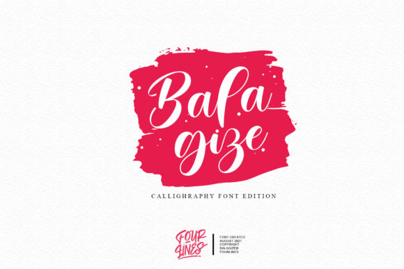Balagize: A Dazzling Script Font