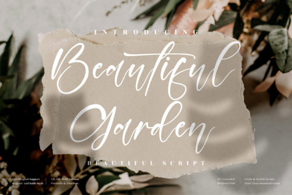 Beautiful Garden Font for Campaigns