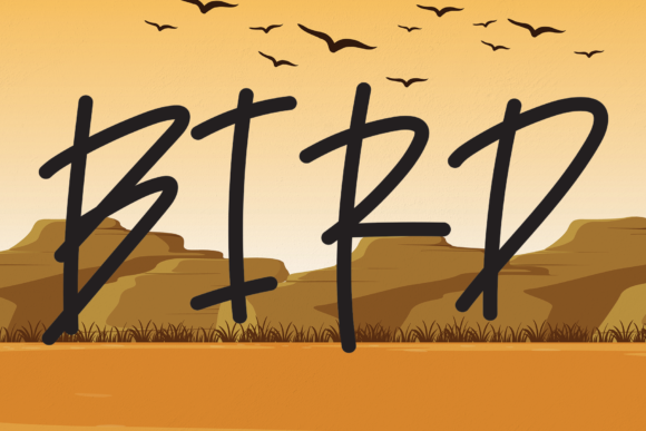 Bird Font: A Handwritten Touch for Creative Projects