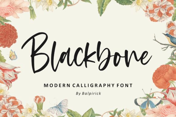 Blackbone: A Font for Elegant Branding