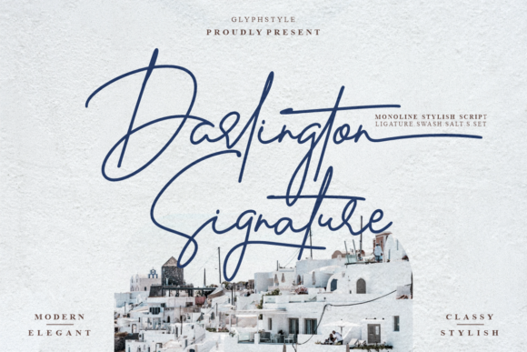 Darlington Signature: A Elegant Font for Business