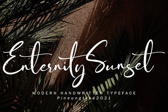 Enternity Sunset: A Flowing Script Font