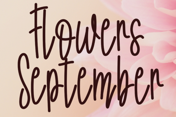 Flowers September Font for Business