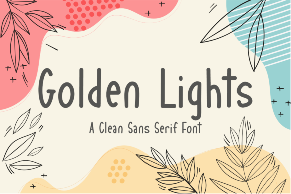 Golden Lights Font for Handmade Creators