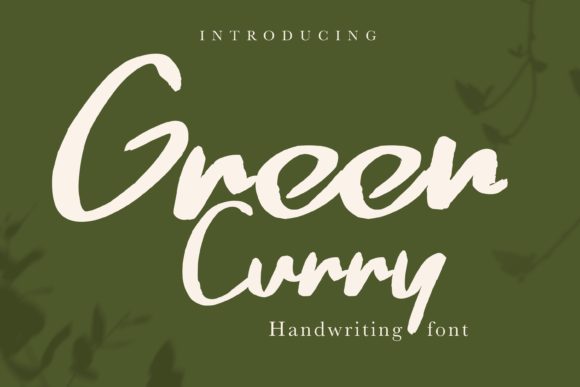 Green Curry Font for Creative Makers