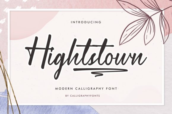 Hightstown: A Handwritten Font for Creative Makers