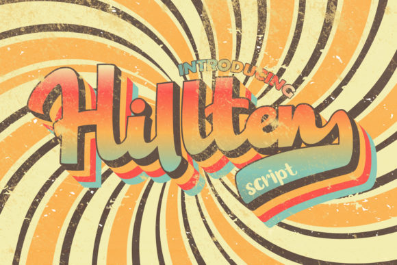 Hillten: A Bold Retro Font for Creative Projects