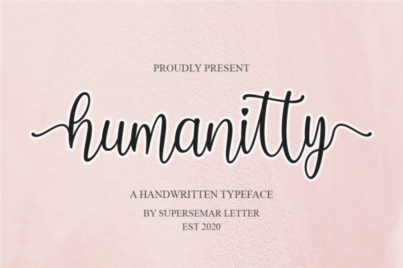Humanitty: A Script Font for Modern Web Design