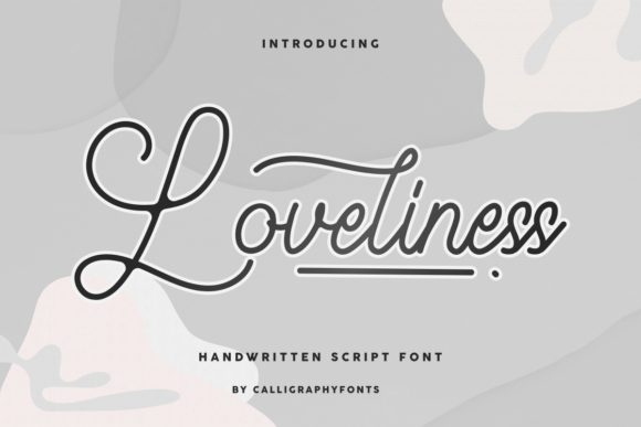 Loveliness Font: Playful Script for Creative Projects