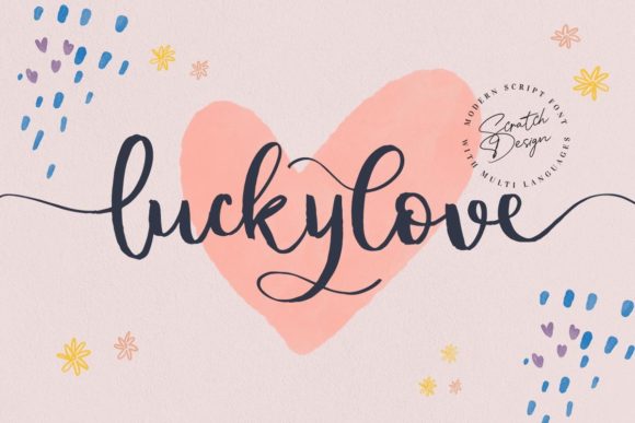 Luckylove Font: Playful Script for Creative Projects