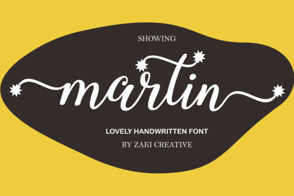 Martin: A Handwritten Font for Creative Makers