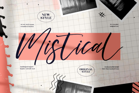 Mistical: A Flowing Script Font