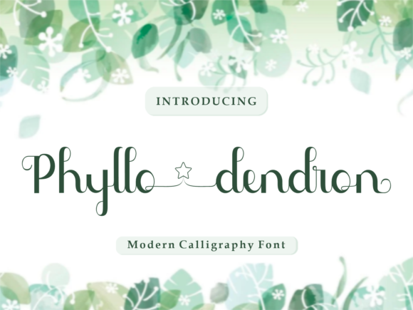 Phyllo Dendron: A Script Font for Web Design