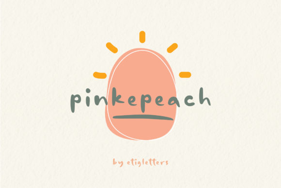 Pinkepeach: A Handwritten Font for Web Design