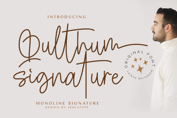 Qulthum Signature: A Stylish Handwritten Font