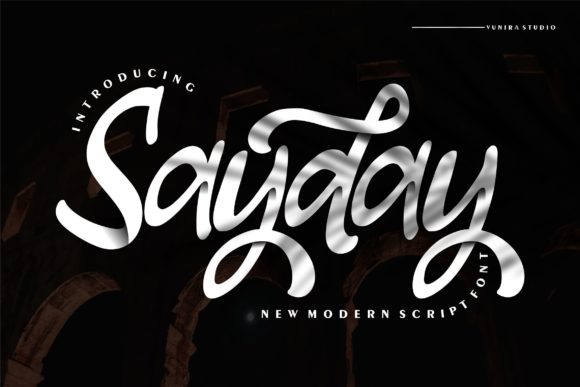Sayday: A Script Font for Elegant Web Design