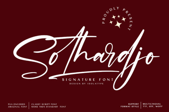 Sothardjo: Elegant Handwritten Font for Crafters