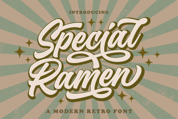 Special Ramen: A Bold Handwritten Font