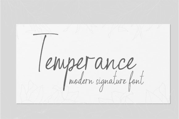 Temperance: A Delicate Script Font
