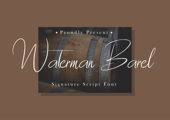 Waterman Barrel: A Elegant Script Font