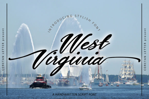 West Virginia feels equally charming and elegant. It looks stunning on wedding invitations, thank you cards, quotes, greeting cards, logos, business cards and every other design which needs a handwrit
