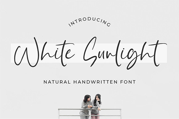 White Sunlight Font for Elegant Design